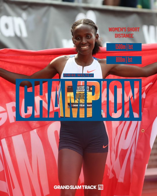 Diribe Welteji Breaks Records at Philadelphia Grand Slam Track